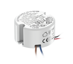 CS-12-250, 12W, 250mA, Yuvarlak, Led driver, 27~42V, FlickerFree, En Ekonomik, Led Sürücü