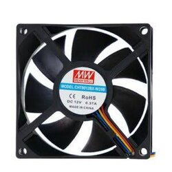 CHT8012BX-W25B, Fan, 12V, 80*80*25mm Meanwell Fan