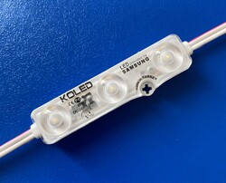 KL-M-C2835-160D-30K, Gün Işığı, 3lü Samsung led modül,  led modul, 12V, mercekli, 3000K, geniş açı, gölge bırakmaz, yüksek verimli ve tassaruflu led modül - 6