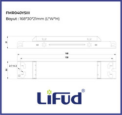LF-FMR040YSIII 40W , 200mA~350mA İnce, Slim, IP20, Dip Switch Ekonomik Seri - 2