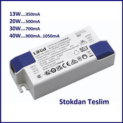 LF-GIF020YS0500H 500mA 20W led Trafo Kompak, küçük boyut, led driver, Ekonomik Seri, Led Sürücü, STOKTAN Teslim - 3