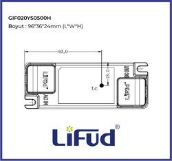 LF-GIF040ES0900H, 40Watt, 9~42V, 900mA, 1050mA, İç mekan, Downlight, Track light, Led Spot, Led panel, EKONOMİK - 5