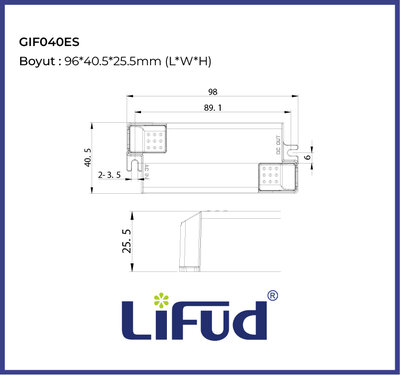 LF-GIF040ES0900H, 40Watt, 9~42V, 900mA, 1050mA, İç mekan, Downlight, Track light, Led Spot, Led panel, EKONOMİK - 6