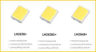 Samsung 6V led, LM282B+, 6500K, 6V, 150mA, 2835 - 5