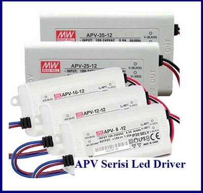 APV-16-12, Led Driver, 12V, 1.25A , Güç Kaynağı, Power supply - 3
