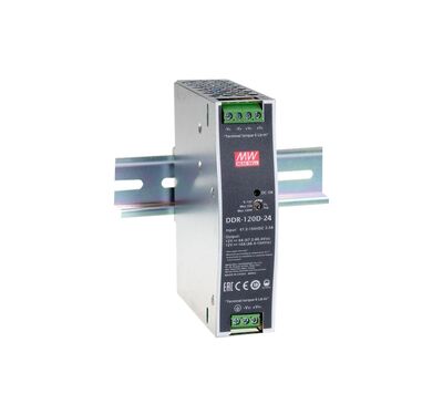 DDR-120D-24, DC/DC, Converter, in: 67.2~154 Vdc, Out: 24Vdc, 5.0Amp - 1