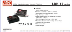 LDH-45B-1050W Meanwell 18~32Vdc>21~43Vdc 1050mA step-up - 2
