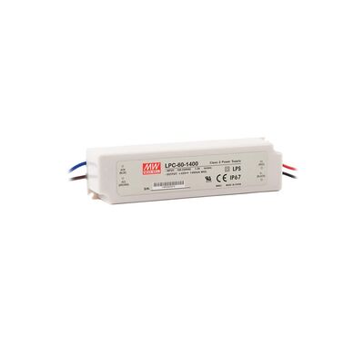 LPC-60-1400, Led driver, IP67, Sabit akım, Dış Mekan, İnce, uzun, slim,1400mA - 1
