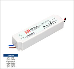 LPV-60-12, Meanwell, 12V, 5A, Led Güç Kaynağı, ower supply, Adaptör, dar, ince, slim, Led TrafoLed Trafo,