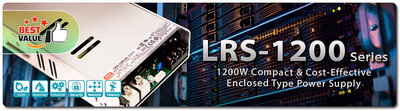 LRS-1200-24, Power Supply, En Ekonomik Model, ince, 24V, Güç Kaynağı, 50A - 3
