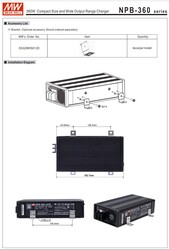 NPB-360-12-TB, Akü Şarj Cihazı, 12V, 20A, Battery Charger, 360W - 5