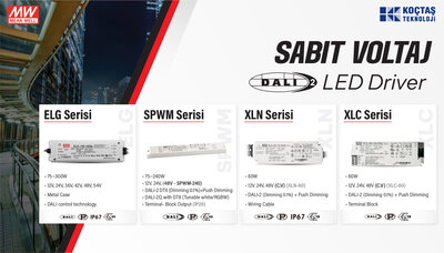 SPWM-150-24DA2Q, DALI2 150W 24V 6.3A Led Sürücü DT8 dimable led driver Tunable White Led Sürücü CCT Led kontrol, RGBW projelerinizde kusursuz renk ve parlaklık kontrolü - 4