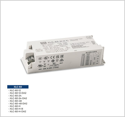 XLC-60-24-DA2,  DALI2 60W 24Vdc led sürücü DALI  dimli led trafo   - 1