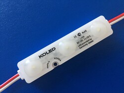 KL-M-C2835-160D-10K, Beyaz, Samsung 3'lü Modül led, Sign, Reklam Modülü, lightbox, Harf Aydınlatma,  10000K,  12Vdc - 2