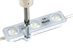 KL-M-C2835-160D-10K, Beyaz, Samsung 3'lü Modül led, Sign, Reklam Modülü, lightbox, Harf Aydınlatma,  10000K,  12Vdc - 6