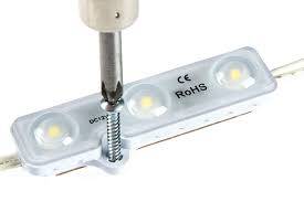 KL-M-C2835-160D-10K, Beyaz, Samsung 3'lü Modül led, Sign, Reklam Modülü, lightbox, Harf Aydınlatma,  10000K,  12Vdc - 6