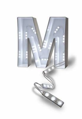 KL-M-C2835-160D-10K, Beyaz, Samsung 3'lü Modül led, Sign, Reklam Modülü, lightbox, Harf Aydınlatma,  10000K,  12Vdc - 5