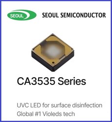 CUD7QF1B, UVC Led, Seoul Viosys, Klima hava Temizleme, Sterilizasyon, 275nm UV, Havuz Dezenfeksiyon, Yüzey temizleme (Covid-19 vb.) virüslere karşı