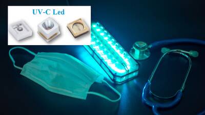 UVC-PU35CL1-V1-A54 Lextar UV Led ,275nm,20mA,6.0vdc,Rf:2.7mW,3535 - 4