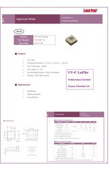 UVC-PU35CL1-V1-A44 Lextar UVC,275nm,20mA,6.0vdc,Rf:2.7mW,3535 - 6