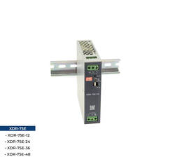 XDR-75E-24, Meanwell 75W AC/DC Ekonomik Ultra ince Endüstriyel Ray Montaj Güç Kaynağı